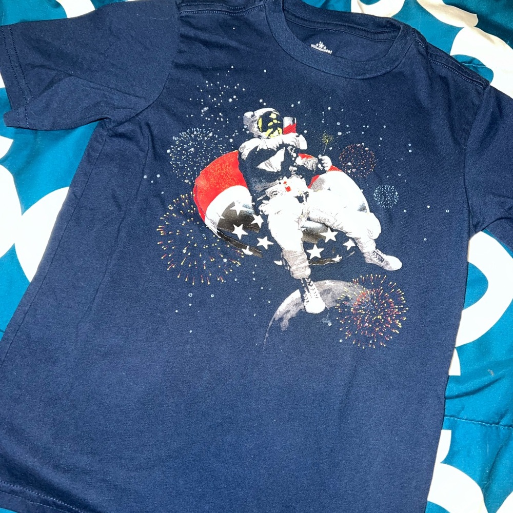 Navy Astronaut Graphic T-Shirt